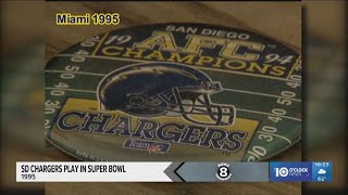 Super Bowl 1995 and 2003-souvenirs and Larry Himmel poem