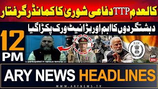 ARY News 12 PM Headlines | 26th June 2024 | TTP Commander Arrested