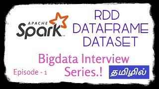 RDD VS DATAFRAME VS DATASET | SPARK INTERVIEW SERIES in Tamil - EPISODE 1