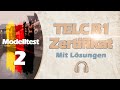 ZERTIFIKAT B1 NEU  TELC | MODELLTEST 2 |  B1 PRÜFUNG MIT LÖSUNGEN