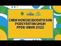 🔴 Cara Mengisi Biodata dan Persyaratan Umum PPDB Jabar 2022