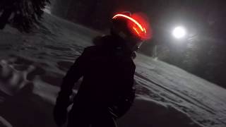 Nightskiing at Brighton with LED Helmet Lights - GoPro uncut #9