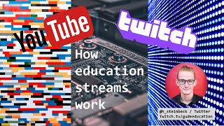How education streams work - Features & elements of university lectures - Analysis Twitch educators