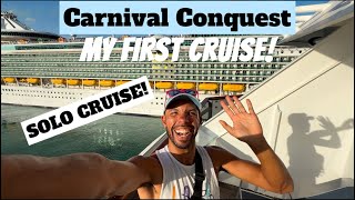 MY FIRST CRUISE! CARNIVAL CONQUEST SOLO CRUISE VLOG! Really as BAD as people say? #carnivalcruise