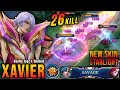 SAVAGE + 26 Kills!! Holotech Artificer Xavier New STARLIGHT Skin - Build Top 1 Global Xavier ~ MLBB