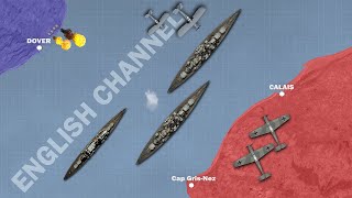 Channel Dash by Battleship Scharnhorst & Gneisenau 1942 Animated