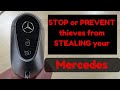 Stop or Prevent thieves from STEALING. Every owner NEEDS to know how to DISABLE their MERCEDES Key