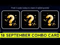 18 & 19 September Rocky Rabbit Daily Combo/Today Rocky Rabbit Superset Card/Rocky rabbit Daily Combo