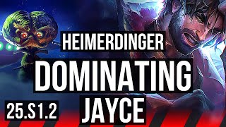 HEIMERDINGER vs JAYCE (TOP) | 8/1/4, Dominating, Rank 11 Heimer | KR Grandmaster | 25.S1.2