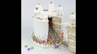 Cinderella Cakes' Piñata Sprinkle Cake