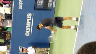 Novak Djokovic imitation of John McEnroe at 2009 US Open