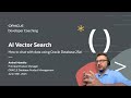 Dev Coaching - AI Vector Search - How to chat with data using Oracle Database 23ai