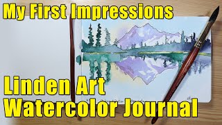 Linden Art Watercolor Journal [Full Product Review with Demonstration Ink and Wash Painting]