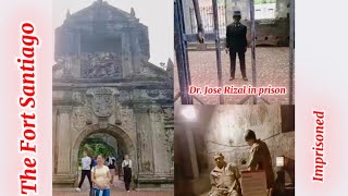 Last walk to martyrdom of Dr. Jose Rizal in Fort Santiago at paghihirap ng mga Filipino noong 1945.