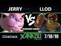 S@X 259 SSBM - Jerry (Jigglypuff) Vs. lloD (Captain Falcon, Peach) - Smash Melee Winners Semis