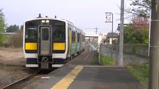 JR静駅の列車着発【水郡線（奥久慈清流ライン）】