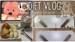 [Diet vlog🔥] 전효성 다이어트 브이로그 | 급찐급빠 | 3일 동안 -2.9kg💪| 단기간 다이어트 | 운동 없이 식단으로만 다이어트하기