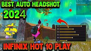 ( Infinix hot 10 play ) Free Fire Headshot setting | Best Sensitivity settings | Sensitivity