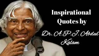 Dr. APJ Abdul Kalam's Inspirational Quotes | Motivational Quotes by Abdul Kalam | Success Quotes
