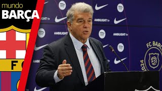 RUEDA DE PRENSA COMPLETA | Joan Laporta explica el caso Dani Olmo y Pau Víctor | FC Barcelona