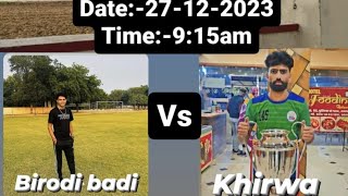 Khirwa Vs Birodi Badi Match | Poonia Ka Bass Football Tournament Third Day | Raj Studio YalsarYalsar