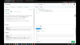 LeetCode Problem "Sqrt(X)"||Competitive Programing With Java @Codolearn