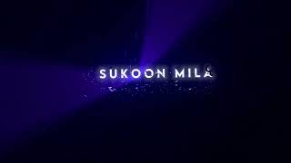 Sukoon Mila (Slowed) - Song Status || Black Screen Status || Arijit Singh