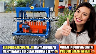 AMPUH..Mesin Batako Press Vibro Cetak 8 - 10bj Mesin Pencetak Batako Getar Sekali Keluar 8bj Murah