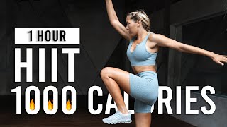 BURN 1000 CALORIES With This 1 Hour Cardio HIIT Workout | Full Body Workout To Lose Weight