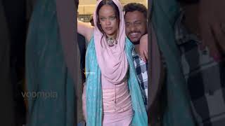 Rihanna in India😀 Spotted at the airport in Jamnagar, Gujarat, after her Ambani wedding performance
