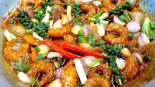 cách làm TÔM KHÔ KHO QUẸT đậm đà thơm ngon ngất ngây @huuquocmonngondelam