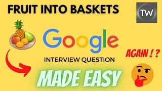 Fruit Into Baskets | Leetcode - 904 | Python #python #coding #leetcode