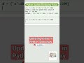 Updating Values in Python  Dictionary || Python Dictionary # Python # shorts # ytshorts