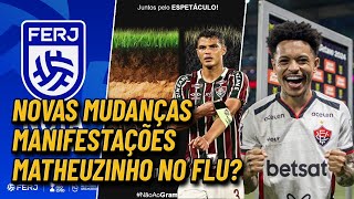 THIAGO SILVA SE MANIFESTA NAS REDES | FERJ MUDA HORÁRIOS DE NOVO | MATHEUZINHO PODE PINTAR NO FLU?