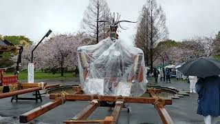 令和五年三月二十六日　東日本大震災復興祭　舎人公園　渡御前　神輿３基　