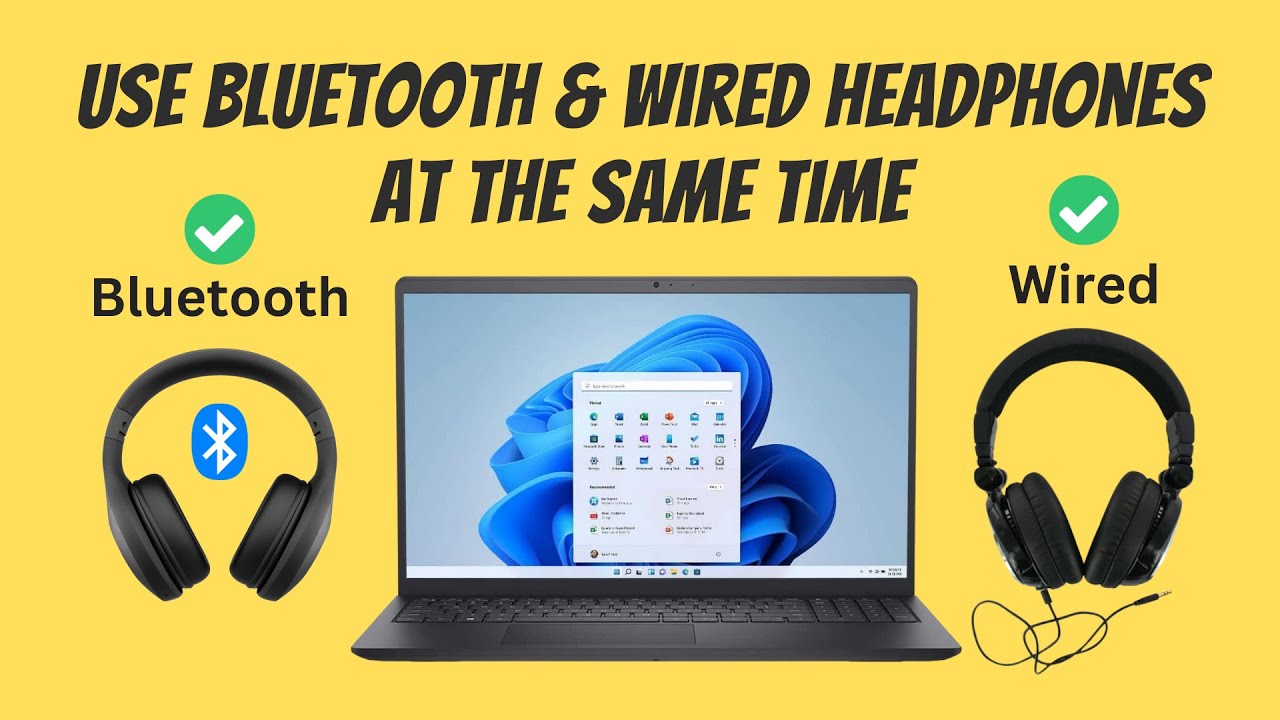 Use Wired And Bluetooth Headphones At The Same Time On PC - YouTube