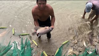 Cambodia Fish Catching - Cambodia Net Fishing