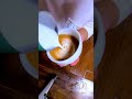 latte art wing swan