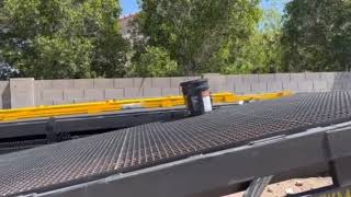 Steel Portable Forklift Yard Ramp - 20,000 lb Capacity