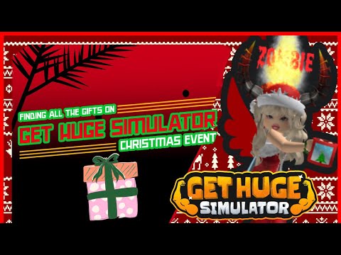 Finding all the Gifts on Get Huge Simulator Christmas Event 2023
