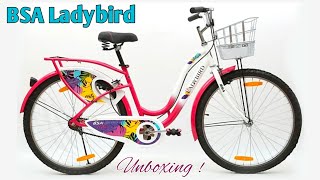 Unboxing Of BSA Evita Ladybird Bicycle For Girls \u0026 Women | Sushant Sir's Vlogs |