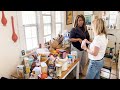 SMALL CLUTTERED KITCHEN PANTRY MAKEOVER (for under $40 dollars)! Declutter With Friends!🏡😍🥳