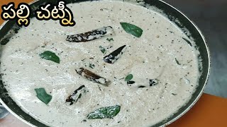 పల్లి కొబ్బరి చట్నీ|| హోటల్ స్టైల్ పల్లి చట్నీ|| Palli Chutney|| Peanut Chutney With Dry Coconut||