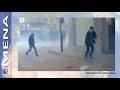 20110325 age restricted clock square homs city teargas and gunfire