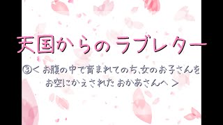 天国からのラブレター③死産☆私から、愛を込めて　＜お腹の中で育まれてのち、お空へかえされた　おかあさんへ＞