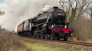 Lambton Worm with L.H. & J.C. No. 29 at Moors Railway with Black 5 No. 44806