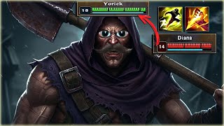 BOTEI 4 NÍVEL DE DIFERENÇA DO JUNGLER INIMIGO E FUI TOP FARM DO JOGO, YORICK JUNGLE FAZ TUDO RÁPIDO!