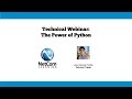 The power of Python - NetCom Learning Technical Webinar Excerpt