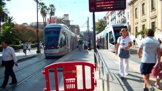 アキーラさん散策②スペイン・セビーリャ・市街地・路面電車（トラム）！Tram,City,Sevilla in Spain