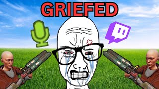 GRIEFING A Crashout STREAMER In RUST (HE RAGED)